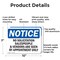 Signmission No Solicitation Salespeople And Vendors Are OSHA Notice Sign, Aluminum, 10in W x 7in L, 2PK OS-2PACK-NS-A-710-L-14819 - alternate 3